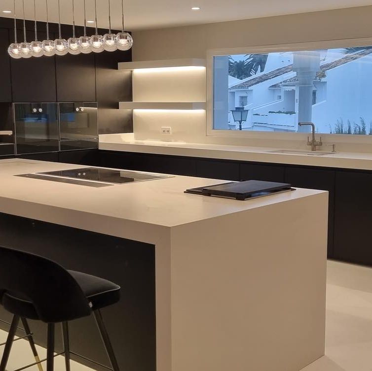 cocina americana de madera