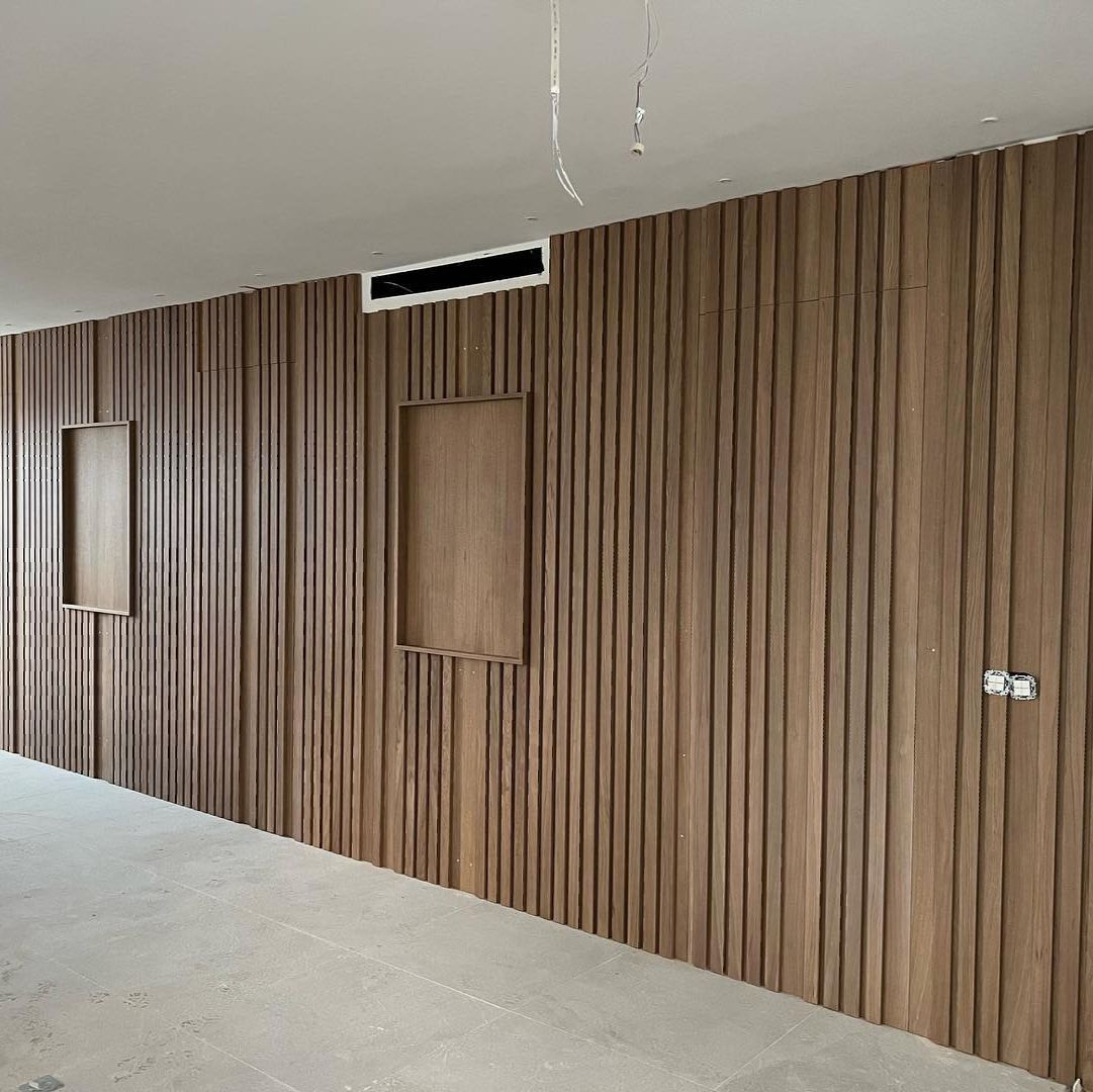 Pared de madera moderna 